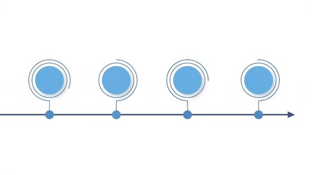 Abstract Blue Audio Waveform Graphic Design with Linear Timeline Elements