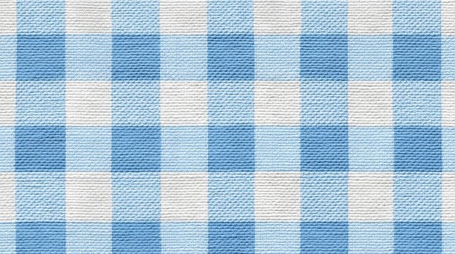 Light blue gingham tablecloth seamless, A seamless tablecloth in light blue gingham