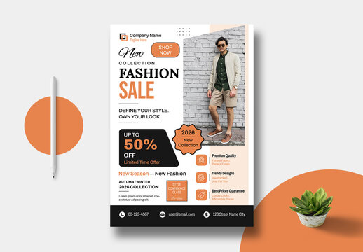 Fashion Poster Design Template Layout