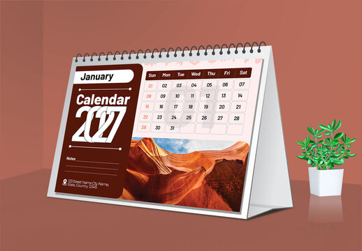 Minimal 2027 Calendar Template for Modern Print Design