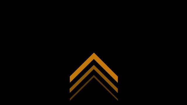 Right Chevron Arrow Icon for Next Step Interface Buttons isolated on transparent background direction arrow  motion animation with alpha.