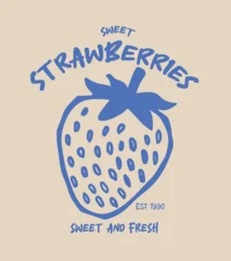 Hand drawn fresh fruit local market. Fresh strawberry fruit with print bow. You are so berry sweet. Sweet and juicy strawberry t shirt artwork design, girls, womens, baby, boys, mens, fruit print. © HOT CHILI