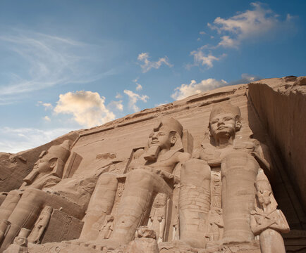 The Great Temple of Ramesses II in Abu Simbel, Egypt