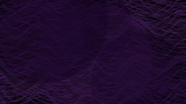 Abstract dark background with flowing purple lines in a mesh pattern