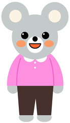Obraz premium mouse character illustration