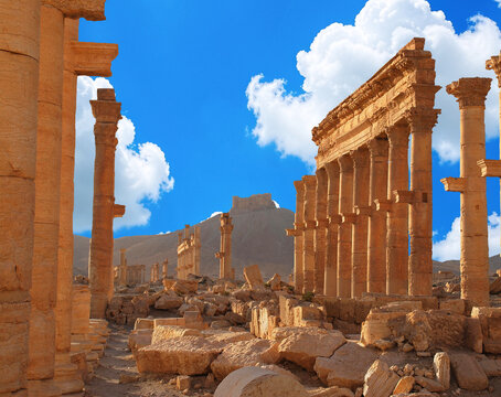 Ruins of Palmyra in Syria