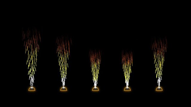 Dynamic Stage Pyro Fountains Wave Spark Geysers Loop