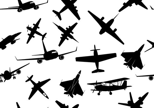 Black fighter jets flying in formation