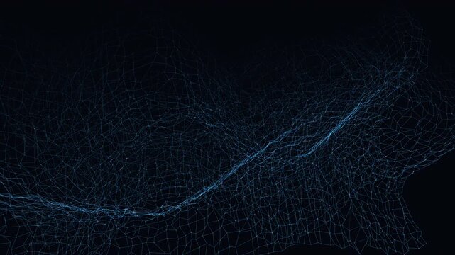 Neural network nodes and data lattice morph in a seamless loop