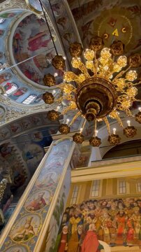 The Kyiv Pechesk Lavra is a historic lavra or large monastery of Eastern Christianity that gave its name to the Pecherskyi District where it is located in Kyiv.