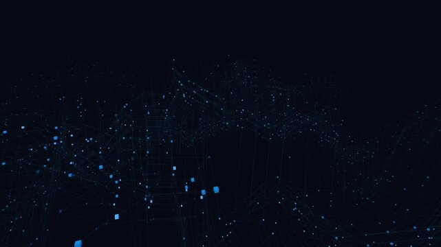 Evolving topology data lattice network motion background