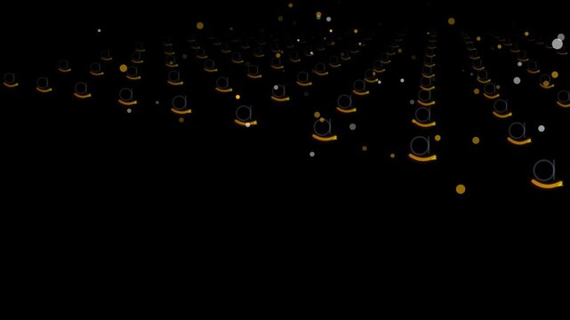 Graphene Lattice Structure Animated with Subtle Glow and Depth