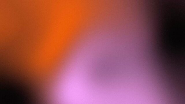 Orange and purple dark grainy gradient. Blurred motion with grainy texture. Moody backdrop for video projects. Texture blur animation 