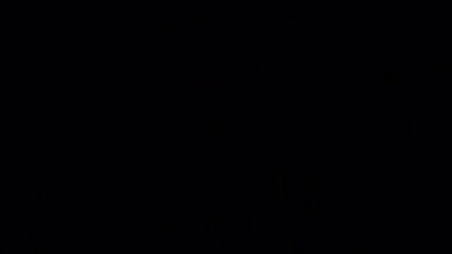 Two Glowing Red Evil Eyes in Dark Fog