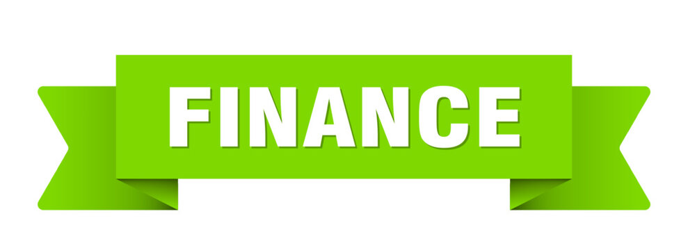 finance ribbon isolated on transparent background. finance ribbon