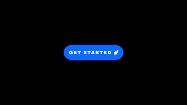 Futuristic Blue Access Get Started Button Overlay Background for User Onboarding