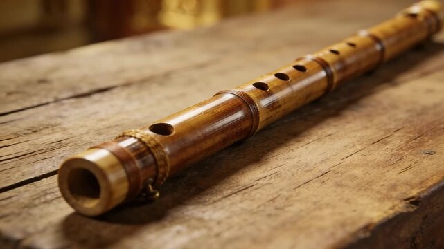 Traditional Bansuri Indian bamboo flute video