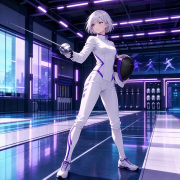 Neon Fencer