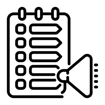 Marketing icon, line icon style