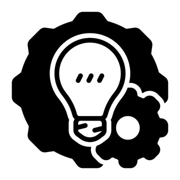 Idea icon, glyph icon style