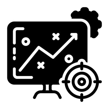 Target icon, glyph icon style