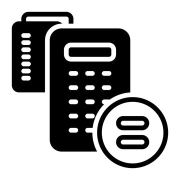 Calculator icon, glyph icon style