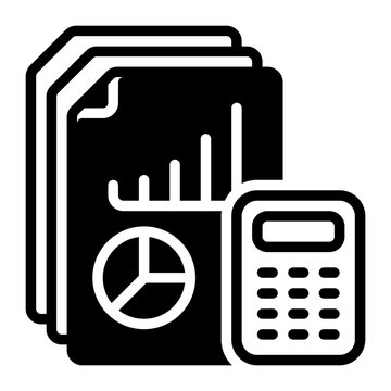 Cost icon, glyph icon style