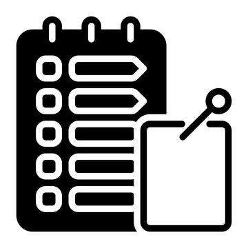 List icon, glyph icon style
