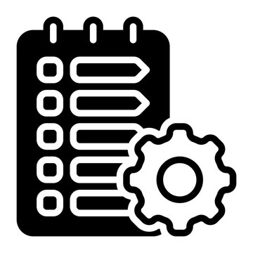 Task icon, glyph icon style