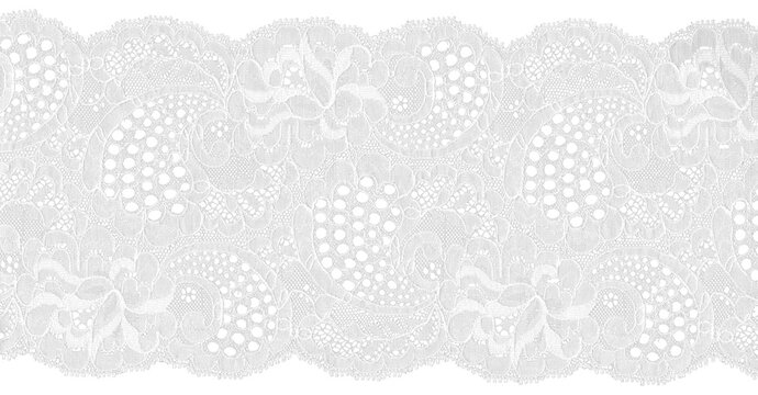 lace doily on white