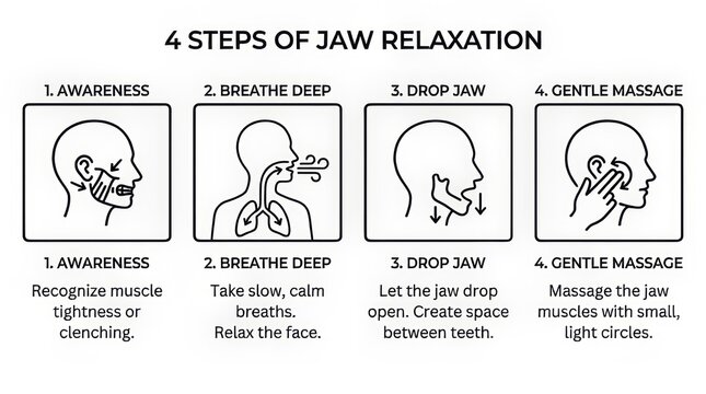 Mindful Jaw Relaxation Techniques for Stress Relief.