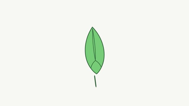 Three identical green leaf icons arranged in a horizontal row