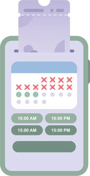 Appointment Booking Calendar Icon. Schedule Management and Time Reservation Symbol. Simple Vector for Booking, Meeting, Event Planning, Availability, Reservation and Time Management.
