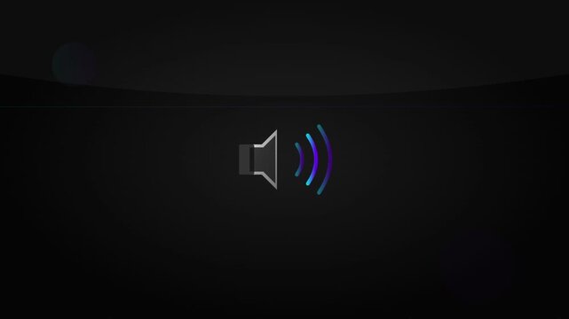 pulsing speaker volume audio media icon animation