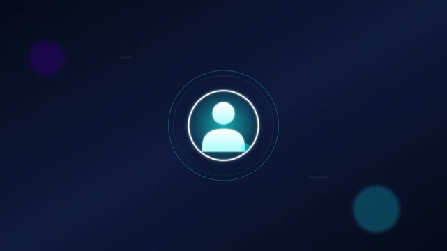 pulsing user profile icon for account and membership