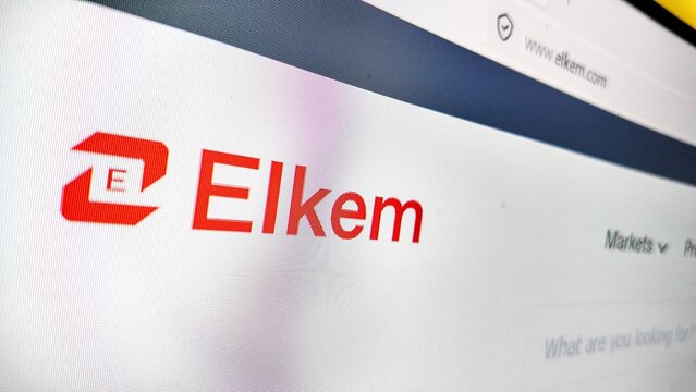 .a computer screen with Elkem website displayed...Elkem is an international chemical company that produces silicones, silicon, alloys for the foundry industry