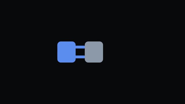 Disconnected Animated Warning Icon Seamless Loop Motion Graphic Concept