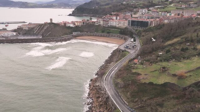 Getaria village at the coast of the Basque Country.