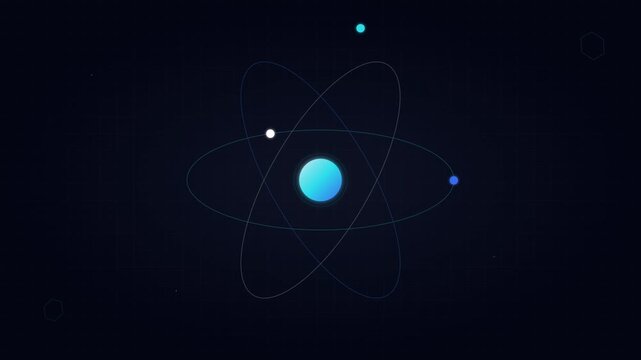 Scientific Atom Molecule Science Energy Icon Green