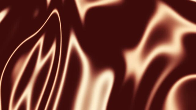Abstract liquid chrome texture with warm glowing light reflections, a smooth, flowing, and organic surface