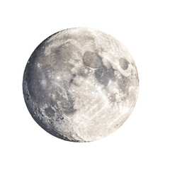 Obraz premium Close-up view of the moon's textured surface with craters and bright spots