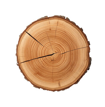 rustic round wooden log slice