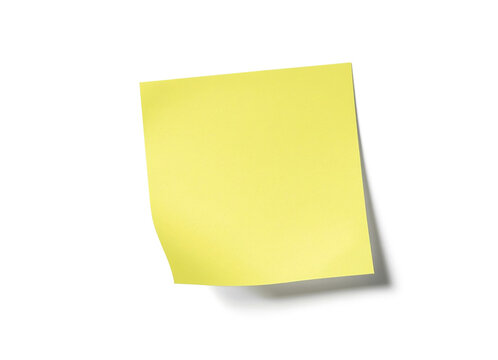 yellow sticky note memo