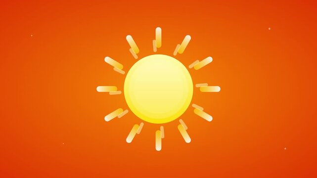 sunny sun weather day light warm icon