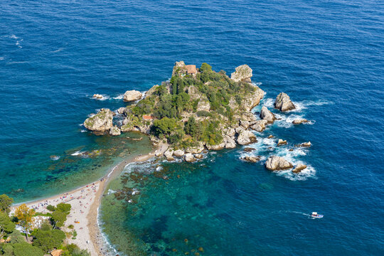 Italy, Sicily, Taormina, Isola Bella