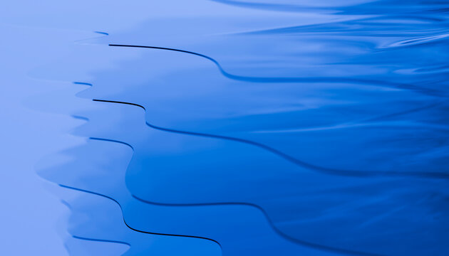 Abstract blue waves create a tranquil and modern graphic surface