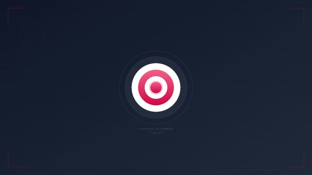 target bullseye focus goal marketing strategy icon animation