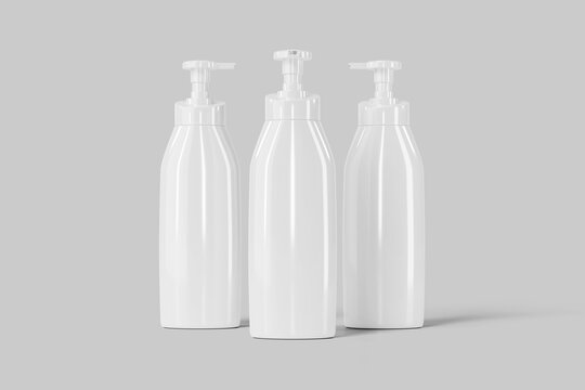 Blank  Shampoo Bottle Mockup