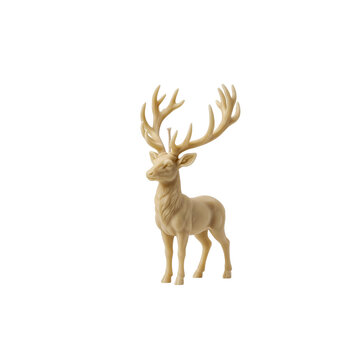 Deer Figurine with Large Branching Antlers
