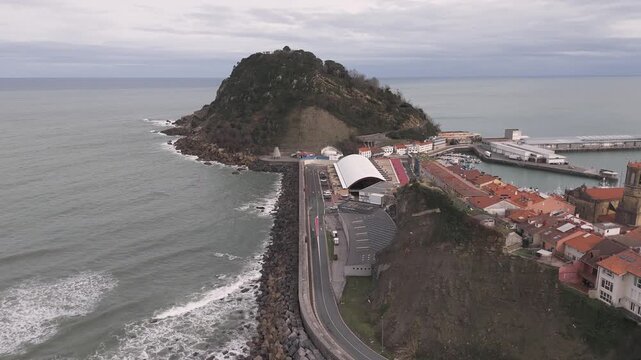 Getaria village at the coast of the Basque Country.